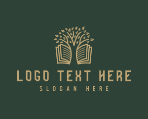 Reading - Book Reading Tree logo design