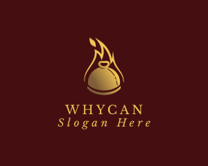 Cooking - Restaurant Dining Cloche Flame logo design