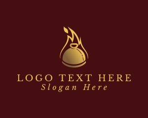 Restaurant - Restaurant Dining Cloche Flame logo design