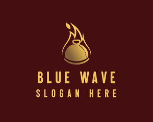 Restaurant Dining Cloche Flame logo design