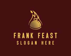 Restaurant Dining Cloche Flame logo design