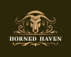 Buffalo Horn Ranch logo design