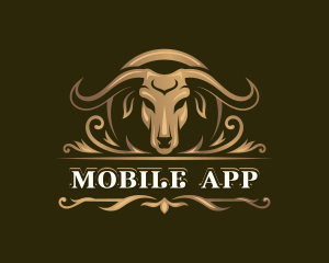 Cow - Buffalo Horn Ranch logo design
