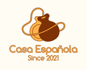 Spanish - Castanets Musical Instrument logo design