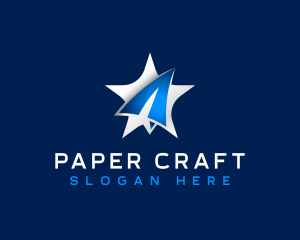 Star Paper Plane logo design