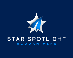 Star Paper Plane logo design