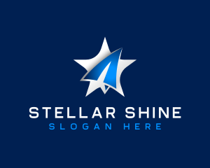 Star Paper Plane logo design