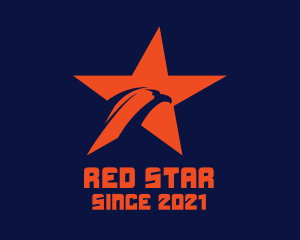 Red Star Eagle  logo design