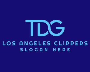 Blue Letter TDG Tech Monogram Logo