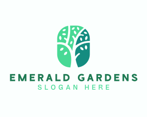 Environmental Tree Plant logo design