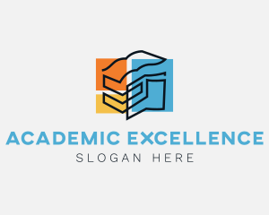 Scholarship - Education Study Book logo design
