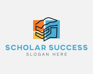 Scholarship - Education Study Book logo design