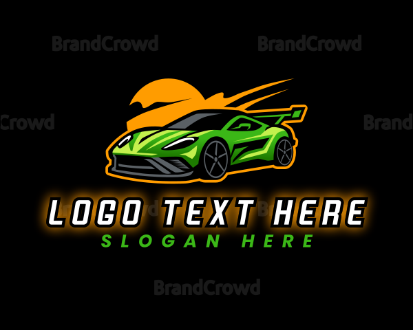 Race Car Automotive Logo