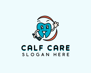 Dental Care Mascot logo design