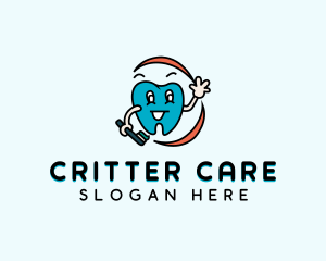 Dental Care Toothbrush logo design