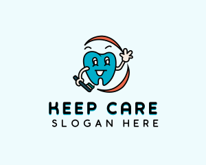 Dental Care Toothbrush logo design