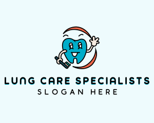 Dental Care Toothbrush logo design