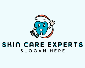 Dental Care Toothbrush logo design