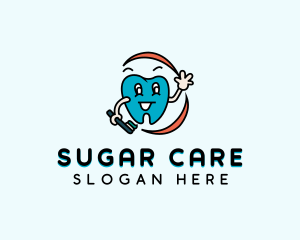 Dental Care Toothbrush logo design