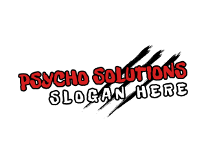 Psycho - Halloween Claw Business logo design