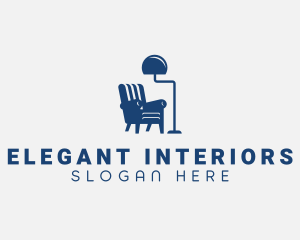 Chair Lamp Furniture logo design