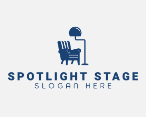 Chair Lamp Furniture logo design