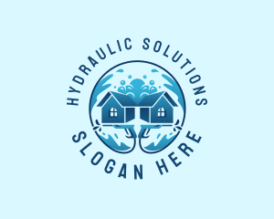 Hydraulic - Home Hydro Power Wash logo design