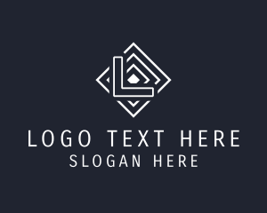 White - Professional Diamond Box logo design