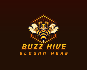 Hornet Bee Gaming logo design