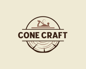 Wood Carpentry Planer logo design