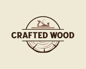 Wood Carpentry Planer logo design