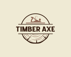 Wood Carpentry Planer logo design