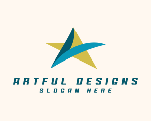 Multimedia Star Design logo design