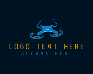 Aerial Photography - Fast Flying Drone logo design