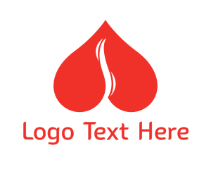 Smoke - Red Heart Smoke logo design