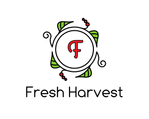 Fresh Wreath Lettermark  logo design