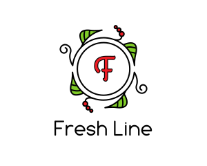 Fresh Wreath Lettermark  logo design