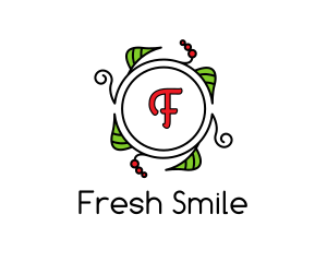 Fresh Wreath Lettermark  logo design