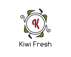 Fresh Wreath Lettermark  logo design