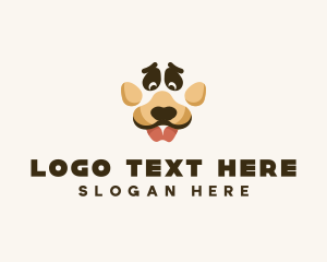 Pet Grooming - Dog Paw Puppy logo design