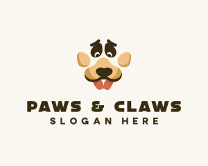 Dog Paw Puppy logo design