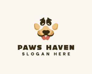 Dog Paw Puppy logo design