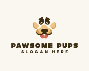 Dog Paw Puppy logo design