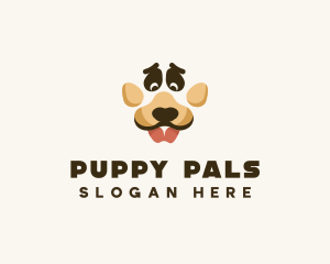 Dog Paw Puppy logo design