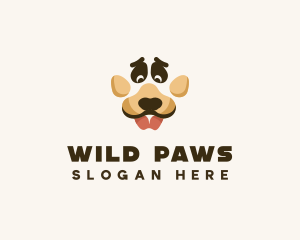 Dog Paw Puppy logo design