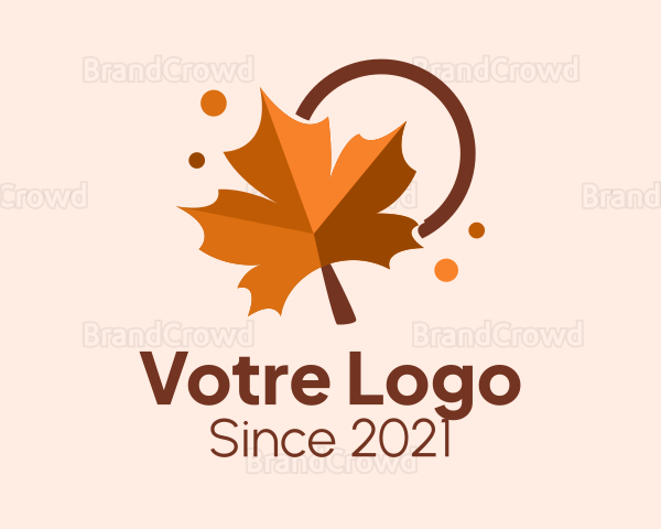 Nature Leaf Autumn Logo