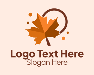 Nature Leaf Autumn  Logo