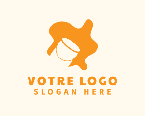 Orange - Orange Paint Bucket logo design