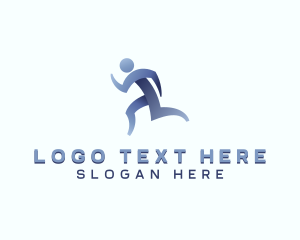 Marathon - Athletic Running Sports logo design