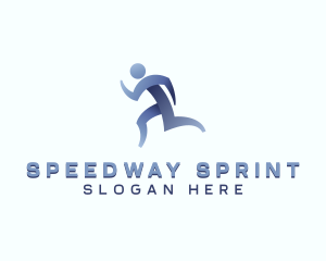 Athletic Running Sports logo design